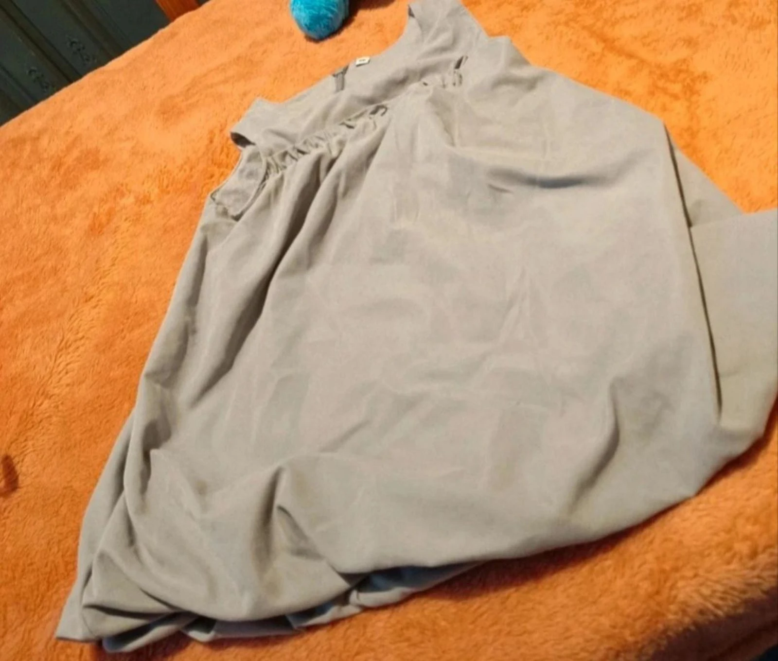 Robe fluide sans manches grise pour bébé - 6 mois